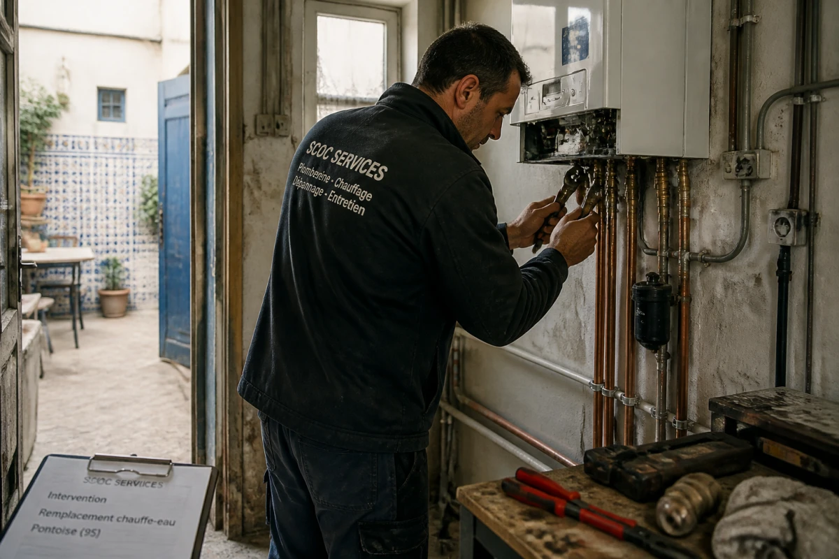 Installation chauffe-eau Ermont