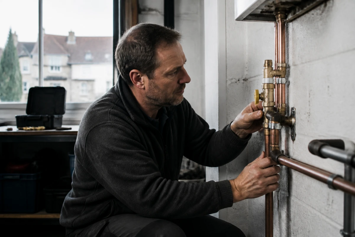 Installation point eau garage Pontoise