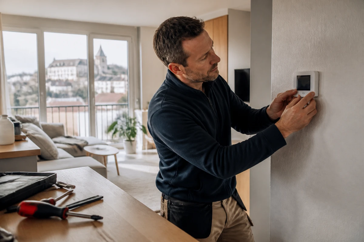 Installation thermostat d'ambiance 3