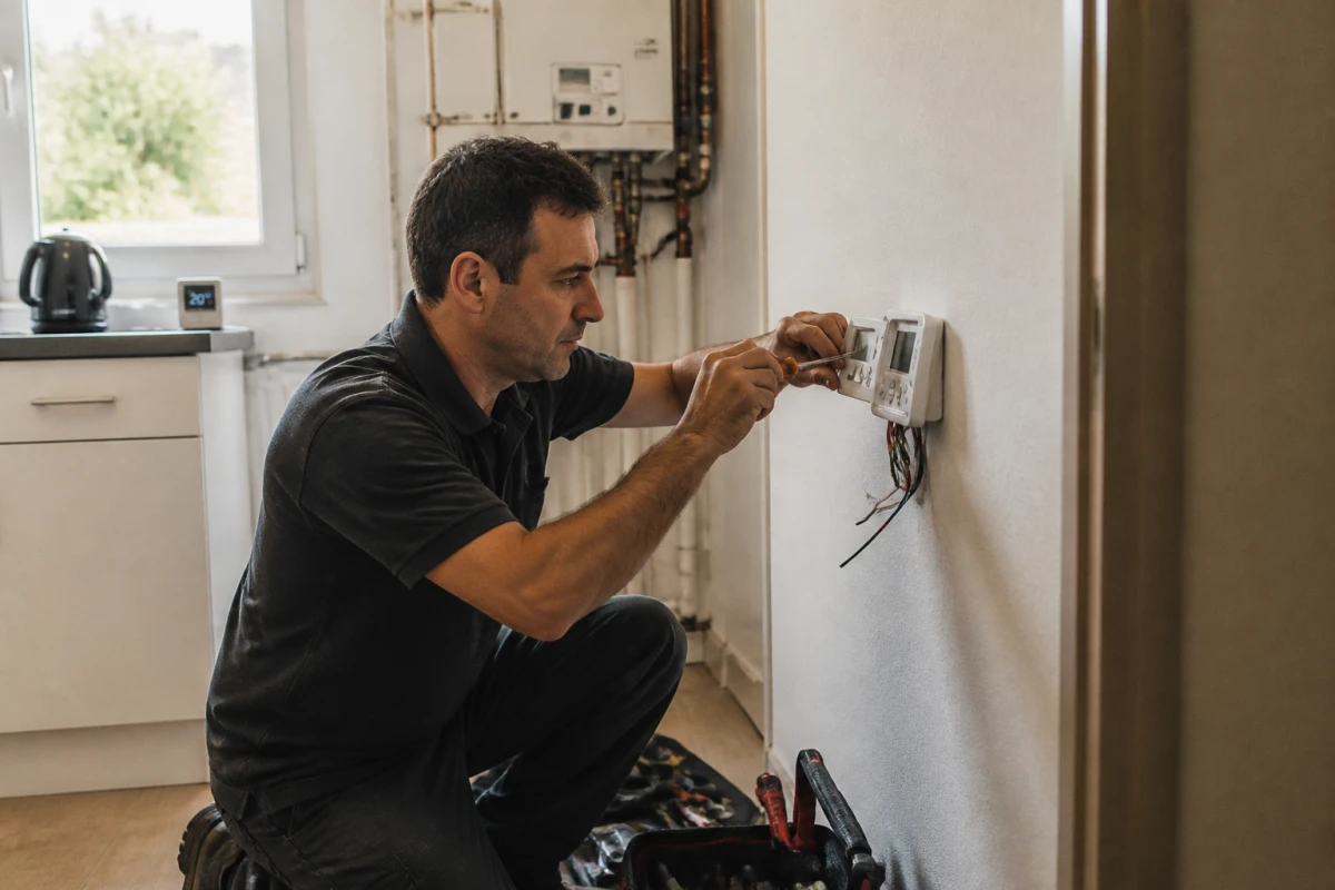 Installation thermostat d'ambiance Ermont