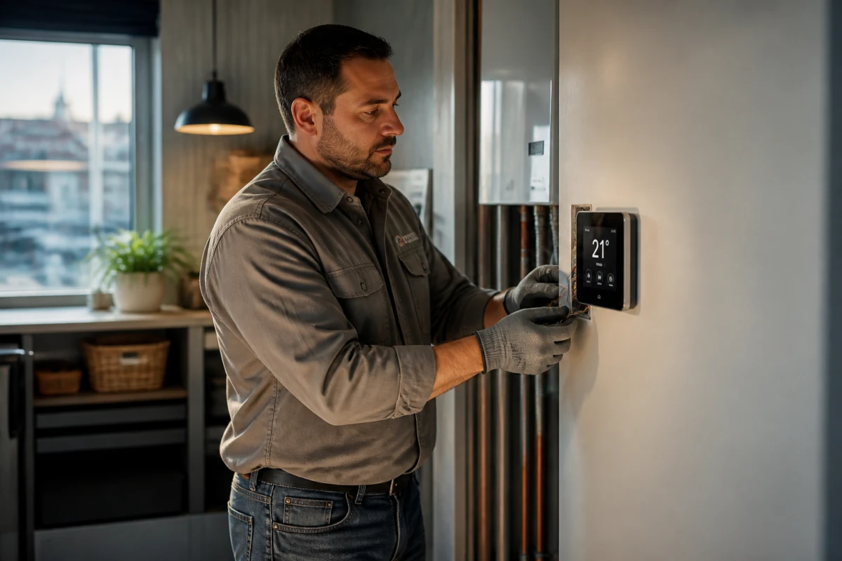 Installation thermostat d'ambiance Paris 10