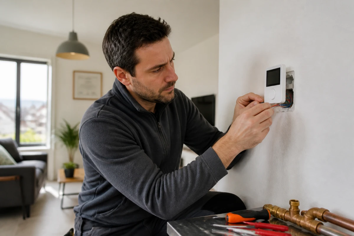 Installation thermostat d'ambiance Paris 13