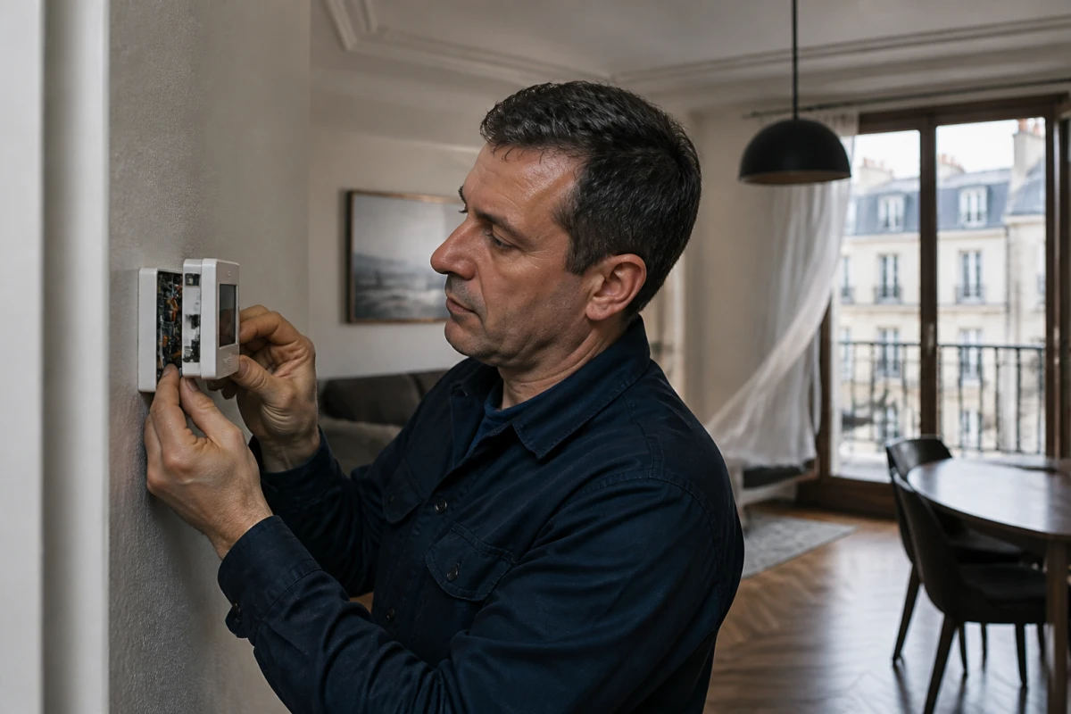Installation thermostat d'ambiance Paris 15