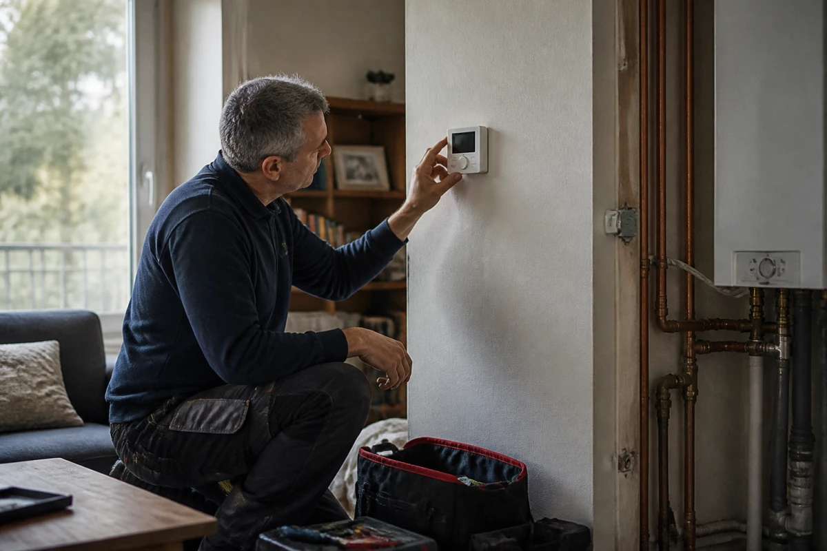 Installation thermostat d'ambiance Paris 2