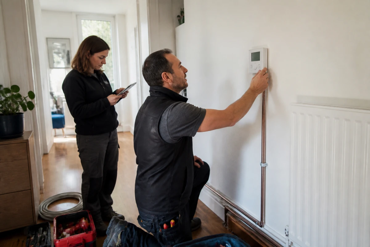 Installation thermostat d'ambiance Paris 4