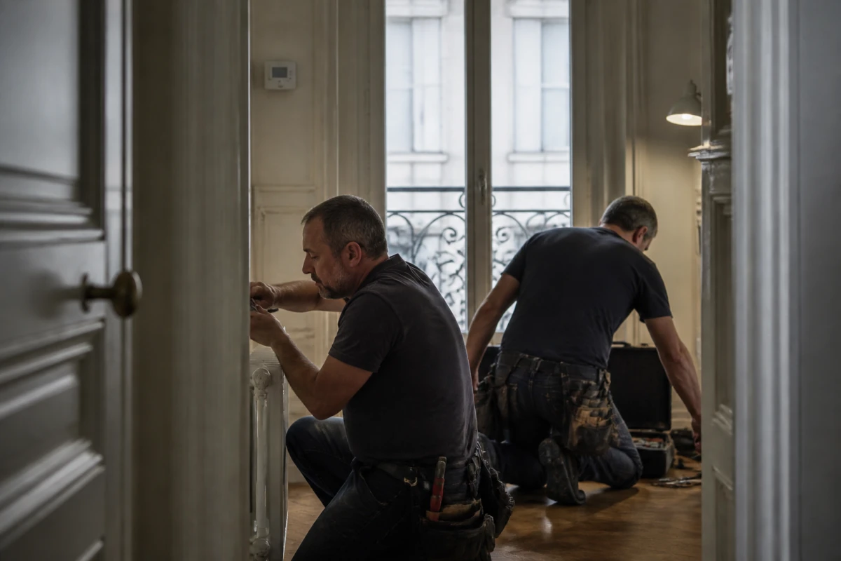 Installation thermostat d'ambiance Paris 6