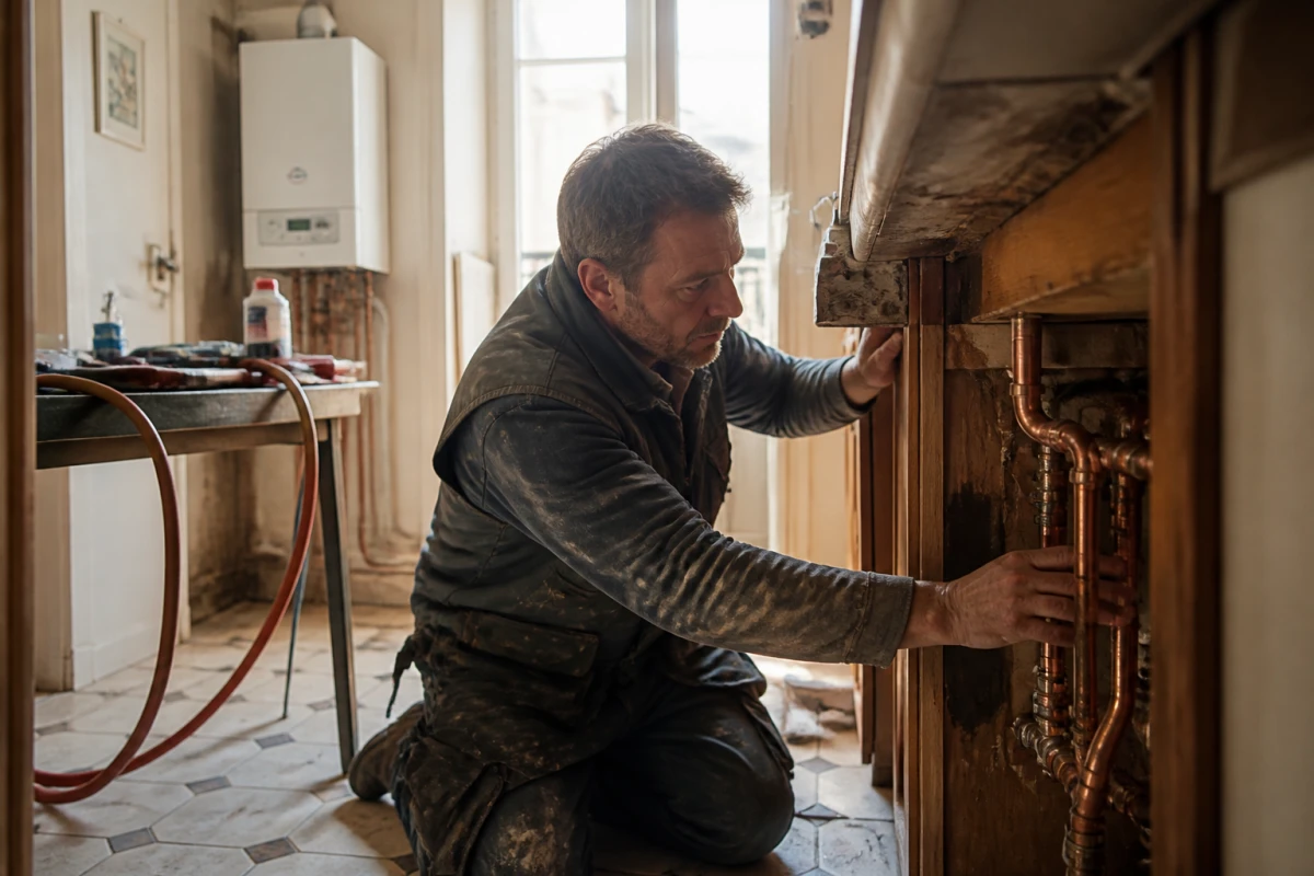 Rénovation plomberie maison ancienne Taverny